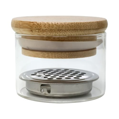 Nail Brushes Washing Cup Portable Nail Art Brush Washer Dappen Dish Acrylic Glitter Powder Nail Brush Cleaner Layered Nail Art Brush Wash Cup with Wooden Lid