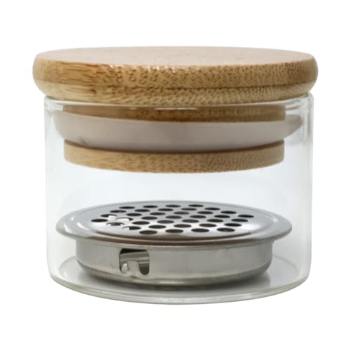 Nail Brushes Washing Cup Portable Nail Art Brush Washer Dappen Dish Acrylic Glitter Powder Nail Brush Cleaner Layered Nail Art Brush Wash Cup with Wooden Lid