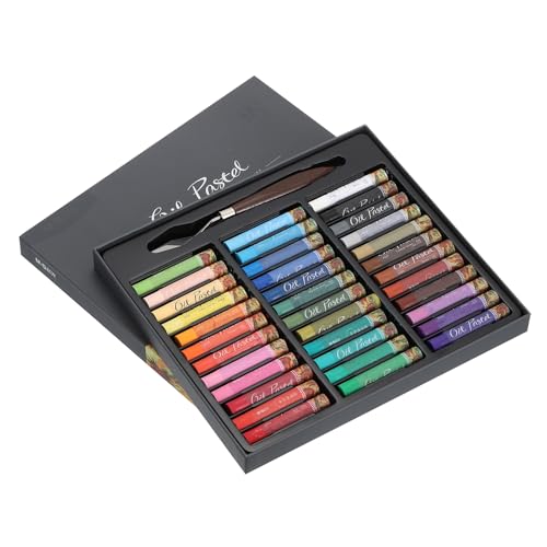 M&G Oil Pastels Set 36 Colors, Vibrant Assorted Color Paint Stick Soft Oil Pastels Crayons Art Supplies with Painting Tools for Craft, Drawing, Blending, Layering, Coloring