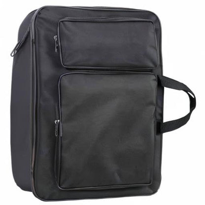 haozaikeji A3 Artist Portfolio Carrying Case Portable Draw Board Painting Pad Backpack Waterproof Heavy Duty Canvas Shoulder Bag Sketching Painting Art Supplies Carry Bag Black - color: Black