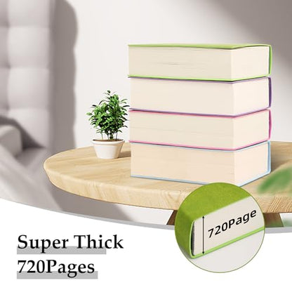 Blank Journal Notebook 720 Pages A6 Unlined Plain Sketchbook No Lines Soft Leather Small Blank Notebook for Women Drawing Book Memo Writing Sketch Diary Notebook 3.9 × 5.5(Purple Blank Notebook) - color: Purple Blank Notebook