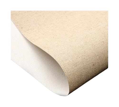 Cotton Canvas Roll, Cotton Canvas Roll for Painting Primed Multicolor 0.57x5M(Linen Blend) - color: Linen Blend