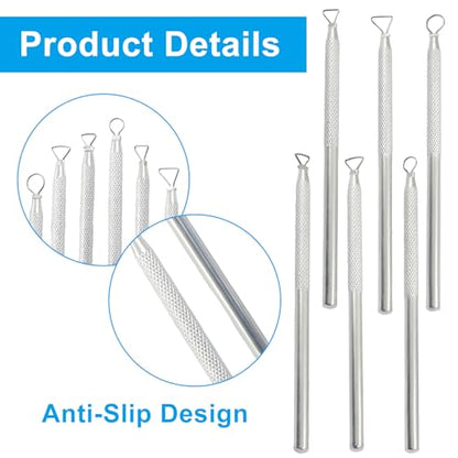 ISDVBUY 3 Pack Aluminum Clay Carving Tools 5.3 Inch Silver Feather Pin Needle Tool Set Clay Sculpting Tools for Ceramics, Sculpting, DIY Craft, Detailed Carving