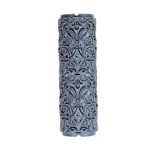 Baroque Flowers Clay Texture Roller 4" for Polymer Clay - color: Baroque Flowers Roller