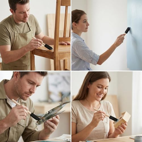 Foam Brush 25pcs with High Density Foam for Multi Project(1/2", 1", 2", 3") - size: 1/2"-3" assorted 25pcs