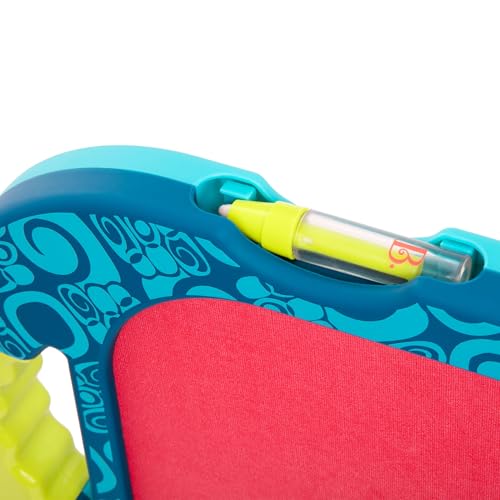 B. toys – Water Drawing Board Portable Travel Toy 4 Pens Double – Sided Board for Toddlers, Kids 18+ Months Doodler – Sea - color: Blue