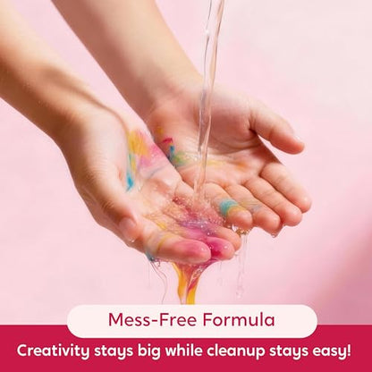 SYNCFUN 24 PCS Washable Acrylic Paint Markers, Dual Tip Acrylic Paint Pens for Paper, Window, Fabric, Canvas, Rock, Wood, Glass, Mirror, Plastic, Metal, Birthday Valentine Easter Gifts for Kids