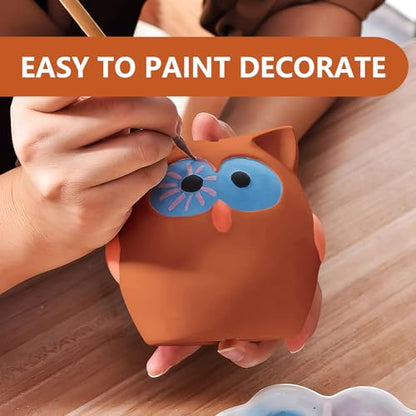 10LBs Natural Air Dry Clay Bulk, VIBRATITE All-Purpose Modeling Sculpting Pottery Clay for Beginners and Professional (Terra Cotta) - color: Terra Cotta