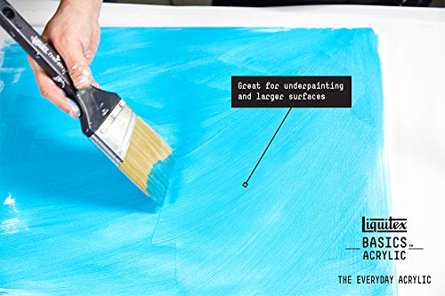 Liquitex BASICS Acrylic Paint, 400ml (13.5-oz) Bottle, Titanium White - color: Titanium White, size: 13.5 Fl Oz (Pack of 1)