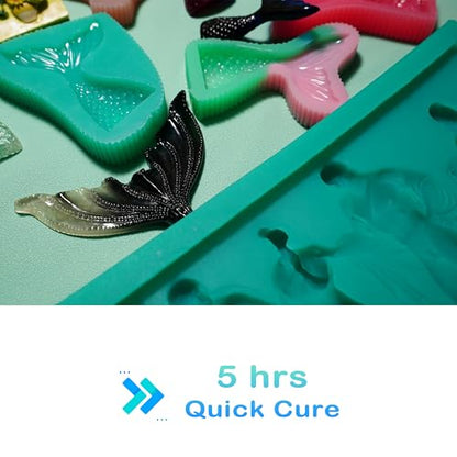 BBDINO Silicone Mold Making Kit Super Elastic Clear Liquid Silicone 1 Gal | 1:1 Mixing Self Degassing 3h Fast Cure Platinum Silicone for Mold Making Ideal for Molds Casting of Resin/Candle/Soap/Plaster - color: 141 Oz Clear