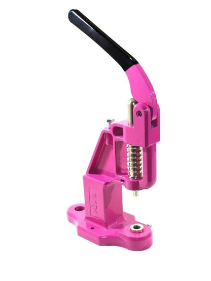 Hobby Trendy Hand Press Set with Hole Punches, Essential Dies for Snap Buttons, Eyelets, Grommets, Rivets Setting (Pink) - color: Pink Press