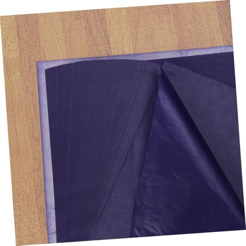Uonlytech 100Pcs Blue Graphite Carbon Transfer Paper for Tracing Drawing Paper Canvas and More for Crafts and Design Projects