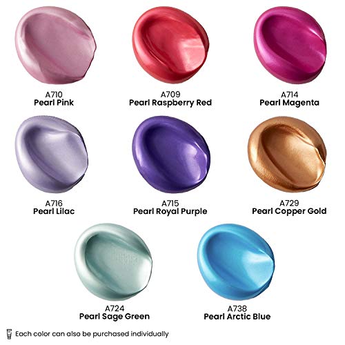 ARTEZA Metallic Acrylic Paint, Set of 8 Vibrant Essentials Colors 4.06oz Tubes, Rich Pigments, Non-Fading, Paints for Artists & Hobby Painters - style: 8 x 120ml (4.06 fl oz) Vibrant Essentials