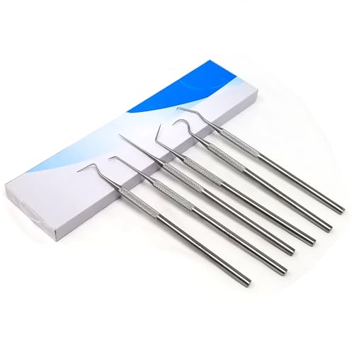 6 pcs Fine Point Crafting Picks Stainless Steel Tool for Beading, Model Making & Paper Crafts - Clay Sculpting, Sewing Details Set
