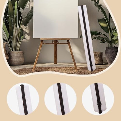 Expandable Poster Tube Painting Tube Waterproof Portable Document Storage Container Drawing Carrying Case for Draftings, White