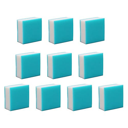 Rengue 10pcs Stamp Carving Blocks 3 Layers Soft Rubber Engraving Stamps for DIY Handcrafts Blue White Blue 3 Layers with Uniform Size for Carving Practice Beginners