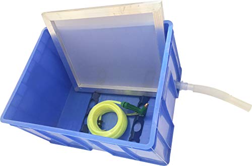 HayWHNKN 4 Color 1 Station Micro-Adjust Screen Printing Machine Kit Silk Screen Printing Press for T-Shirt with UV Exposure Unit Kit Washout Tank