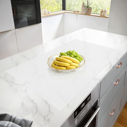 Silicone Mats for Kitchen Counter, Heat Resistant Countertop Protector, Non-Slip Table Mat Desk Saver Pad, Non-Stick Reusable Pastry Mat, Silicone Placemat, Craft Mat - 25'' X 17", White - color: White, size: 25 x 17 in