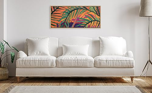 Kate and Laurel Sylvie Blank Framed Canvas Wall Art, 18x40 Natural, Modern Empty Canvas for Paint-Your-Own Art, Premium Canvas Already Framed - color: Natural, size: 18"L x 40"W