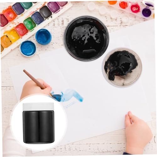 Water-Based Block Printing Ink Pigment Lightweight Portable 300ml Black Color Paste and Filler for DIY and Painting for Artists and Students