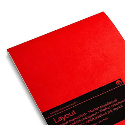 Schoellershammer Marker Bleed-Proof Pad A3, 100 Sheets, 75gsm White Paper, Black VF5004289 - size: A3, style: Marker Bleed-Proof (75gsm)