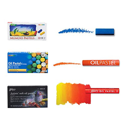 Mungyo Gallery Oil Pastels Cardboard Box Set of 12 Standard - Assorted Colors