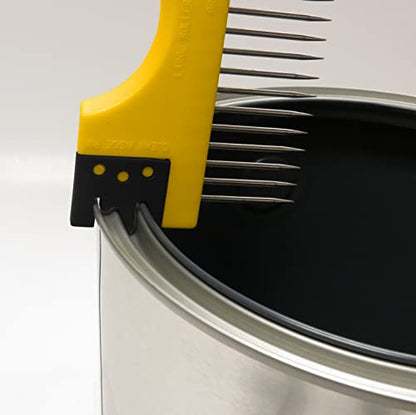 ALLWAY BC5 5-in-1 Painter's Tool with Multi-Functional Brush Comb | Brush Squeegee, 2 Roller Cleaners, Stainless Steel Comb, Can Opener - style: 5-in-1 with Brush Comb