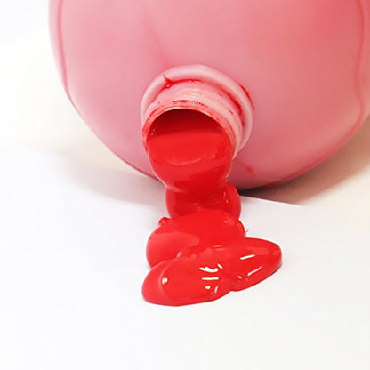 Mont Marte Discovery School Acrylic, Brilliant Red, 1/2 Gallon (2 Liter). Ideal for Students and Artists. Excellent Coverage and Fast Drying. Pump Lid Included. - color: Brilliant Red