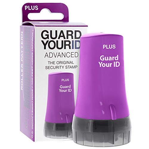 Identity Theft Protection Roller 3-Pack Advanced 2.0 Security Stamp by Guard Your ID (Regular 3-Piece, Purple) - color: Purple, size: Regular 3-Pack