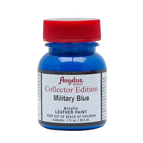 Angelus Collector Leather Paint 1 oz Military Blue - color: Military Blue