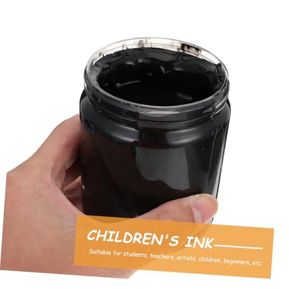 300ml Water Based Printing Ink Black Color Paste for Printmaking and DIY Painting Lightweight Portable Rubbing Paint Pigment Suitable for Beginners and Teachers