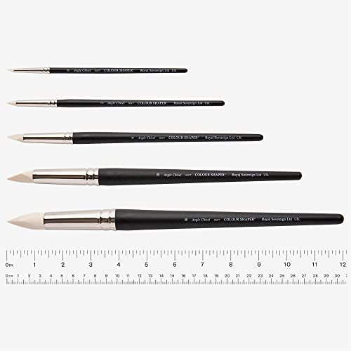 Colour Shaper Angle Chisel Soft Ivory Painting Shaper Brush (Size 6)