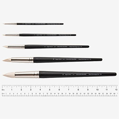 Colour Shaper Angle Chisel Soft Ivory Painting Shaper Brush (Size 6)