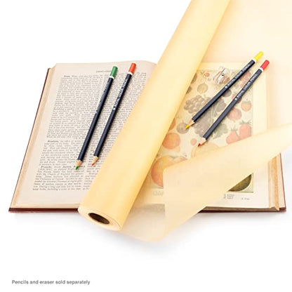 Bee Paper 18" x 50 yds Sketch and Trace Roll, Canary - color: Canary, size: 18-inch x 50-yard Roll