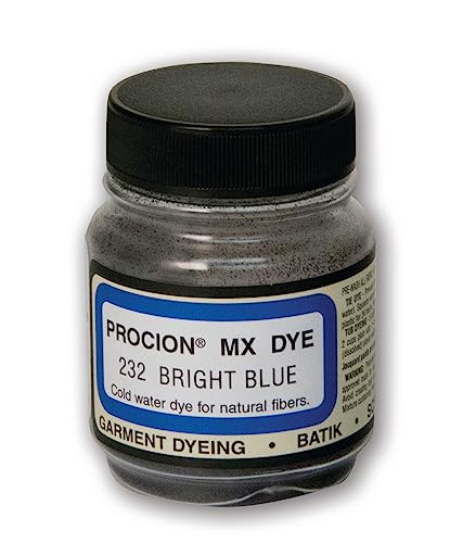 Jacquard Procion MX Fiber Reactive Dye, Concentrated Powder, Bright Blue - color: Bright Blue, size: 2/3 fl oz