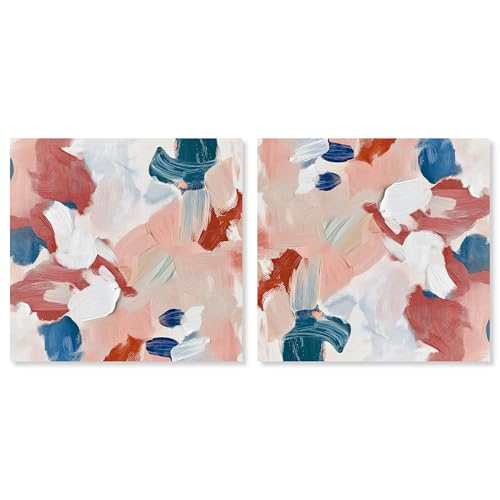 Art Remedy Pastel Hue Abstract Canvas, 40" x 40", Gallery Wrapped, Emotional Expression Colors I Set - color: Gallery Wrapped, size: 40" x 40"