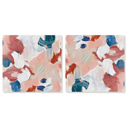 Art Remedy Pastel Hue Abstract Canvas, 20" x 20", Gallery Wrapped, Emotional Expression Colors I Set - color: Gallery Wrapped, size: 20" x 20"