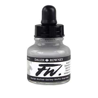 Daler Rowney FW Artists Acrylic Ink 29.5 ML Pot - Cool Grey