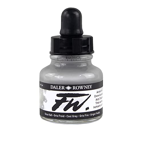 Daler Rowney FW Artists Acrylic Ink 29.5 ML Pot - Cool Grey