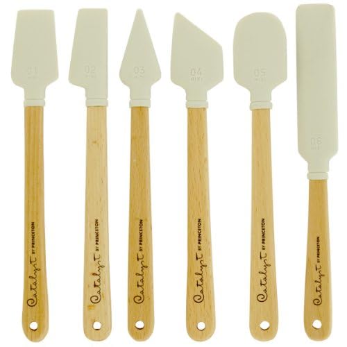 Hyatt's Princeton Artist Brush, Catalyst White Mini Blade, 6 Piece Set - size: Size Mini Blade, Set of 6