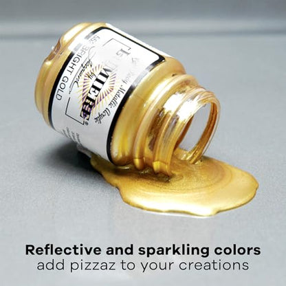 Jacquard Lumiere 8oz Fabric Paint Burgundy - Metallic Paint for Fabric, Leather, Canvas, Paper and Wood - Light-bodied Metallic Acrylic Paint - Lightfast & Vibrant Metallic Acrylic Paints - color: Burgundy, size: 8 Fl Oz (Pack of 1)