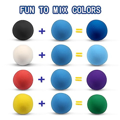 ifergoo Blue Air Dry Clay, DIY Creative Modeling Clay for Kids, Super Light Magic Foam Clay for Kids Age 3-12, Soft, No-Sticky & Non-Toxic, Molding Clay for School Art & Craft Project(Blue 100g/3.5oz) - color: Blue/100g