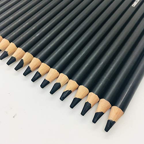Drawing Charcoal Pencils 24 Piece Set, Pro Art Graphite Sketching&Shading Supplies, Ideal For Kid Beginner Student Adults Artist - color: Charcoal 24 Pc Set