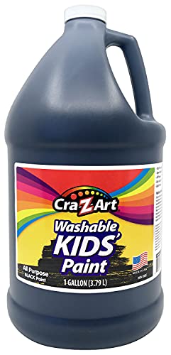 Cra-Z-Art Kids Washable Tempera Poster Paint Non-Toxic Art Supplies - Black - 1 Gallon - size: 128 Ounce (Pack of 1)