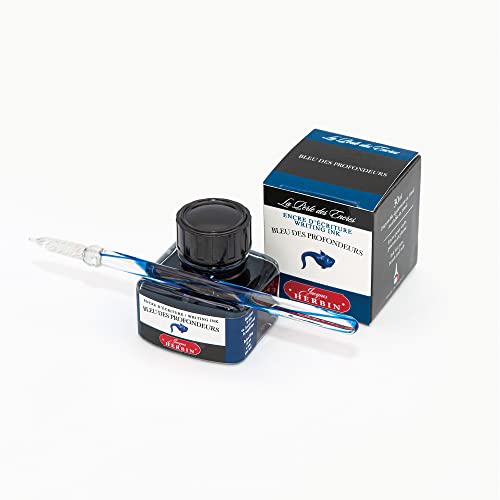Herbin Fountain Pen Ink - 30ml Bottled - Café des Iles - color: Café Des Iles, size: 1 fl oz
