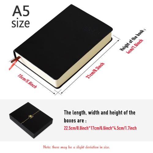 Lemical 720 Pages Thick Journal with Gift Box & Pen, Thick Leather Journal Notebook Writing Journal Notebook With Pen & Gift Box Lined Paper Travel Diary Ideal Gift for Anniversary Birthday Holiday - size: Large with gift box & pen - Believe