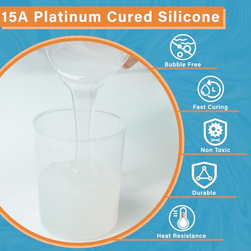 Bond Craftor Silicone Mold Making Kit 16oz, 15A Platinum Silicone for Resin Molds, Soap and Candle Molds - size: 16oz