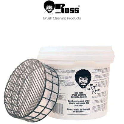 Jerry's Artarama Bob Ross Master Paint Set Artist Bundle 6 Items with Travel Easel, Pre Stretched Painting Canvas, 8oz Natural Brush Cleaner, Clear Acrylic Palette, and Cleaning Bucket & Screen - color: Citrus Brush Cleaner, size: 8oz Brush Cleaner