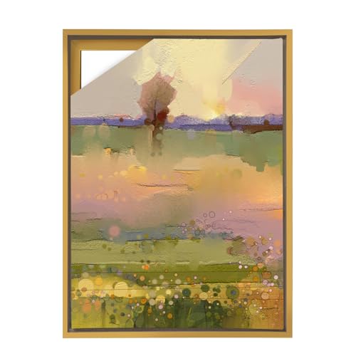 Fepinc Canvas Floating Frame, Canvas Frame 0.75 inches deep Floater for Canvas Panel Oil Painting Wall Art Prints (Gold, 15.7x23.6) - color: Gold, size: 15.7x23.6