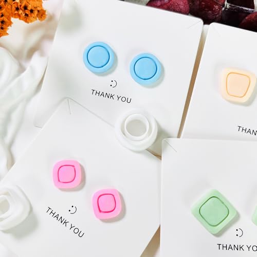 Xaekicr Polymer Clay Cutters Geometric Stud Earring Set – 4 Pairs Modern Clay Cutters for Polymer Clay Jewelry, Clay Tools and Molds for DIY Earrings - color: O color
